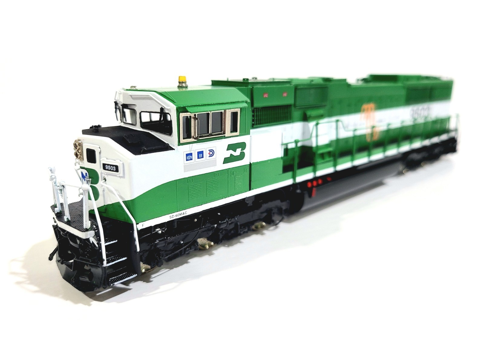 Overland OMI BN EMD SD60MAC Burlington Northern #9503 HO Brass Model #5846.1