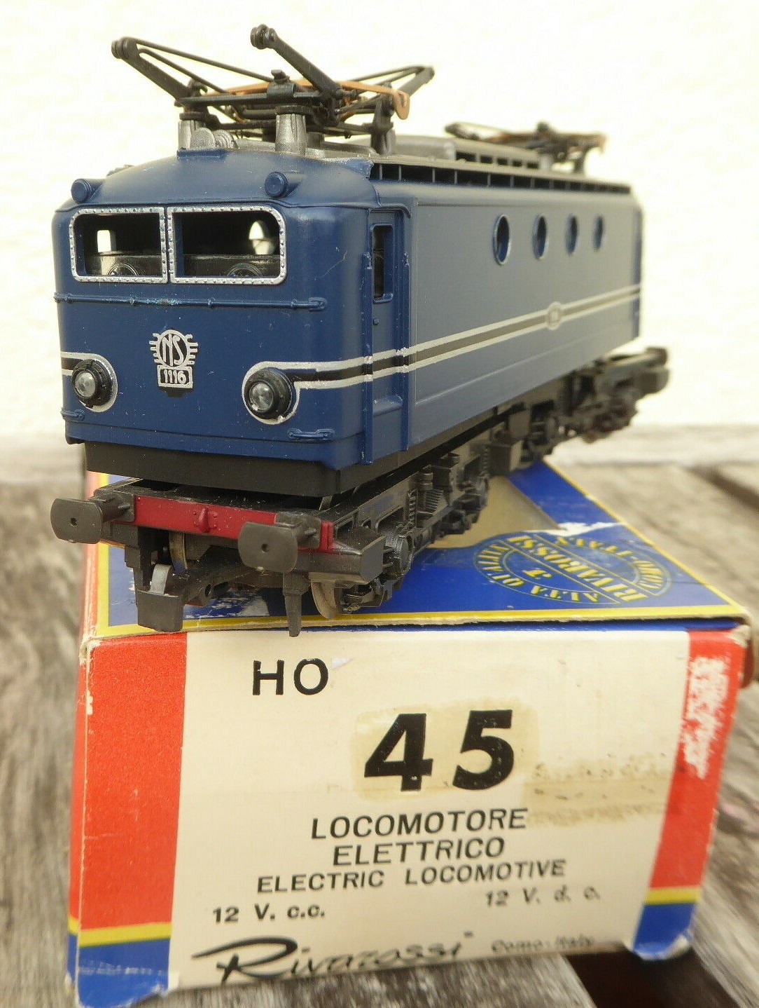 Rivarossi 45 H0 Locomotive Br 1116 NS Epoch 3/4 Well Preserved IN Old Boxed