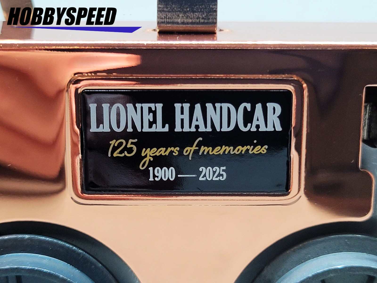 LIONEL 125TH ANNIVERSARY LENNY/SANTA HANDCAR -BRONZE O GAUGE train 2535160 NEW