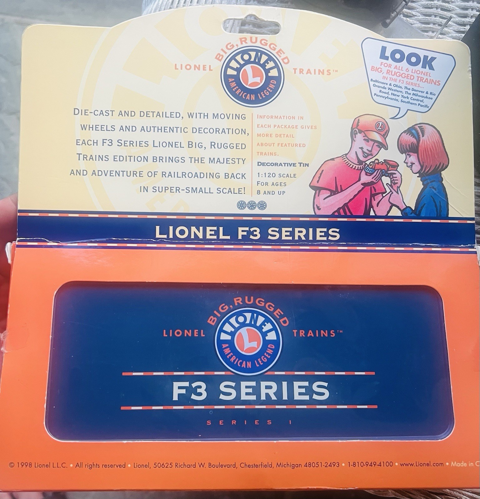 Lionel Classic Series Pennsylvania F3 #9500 Die~cast 1:120 Train