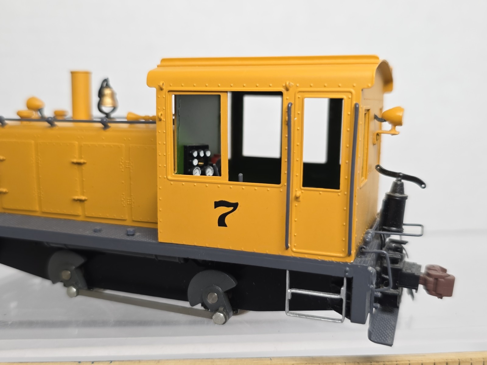AMS On3 Scale Brass DC/DCC Sound Plymouth Diesel Switcher #7 Runs Well Ex/No Box