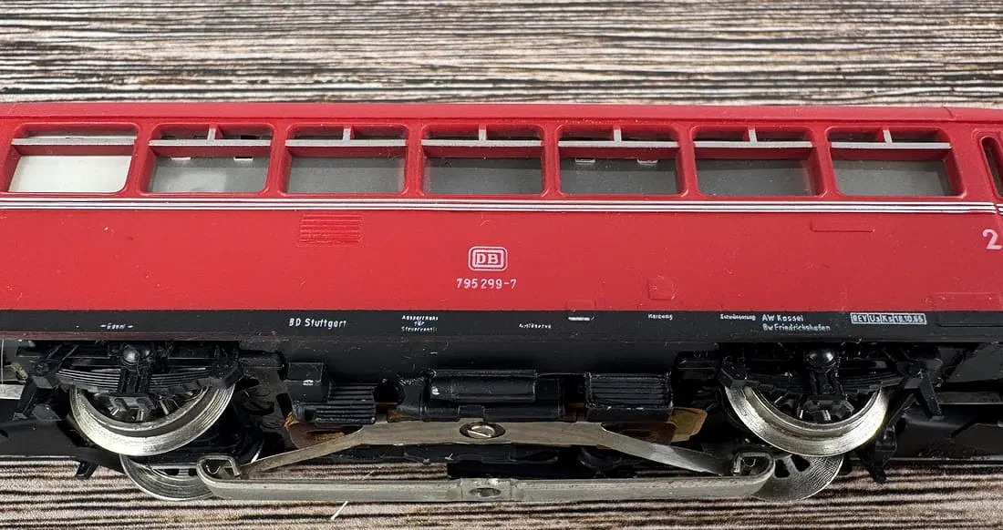 Märklin 3016 Schienenbus Railbus HO Scale DB Red w/ Box Made in W. Germany