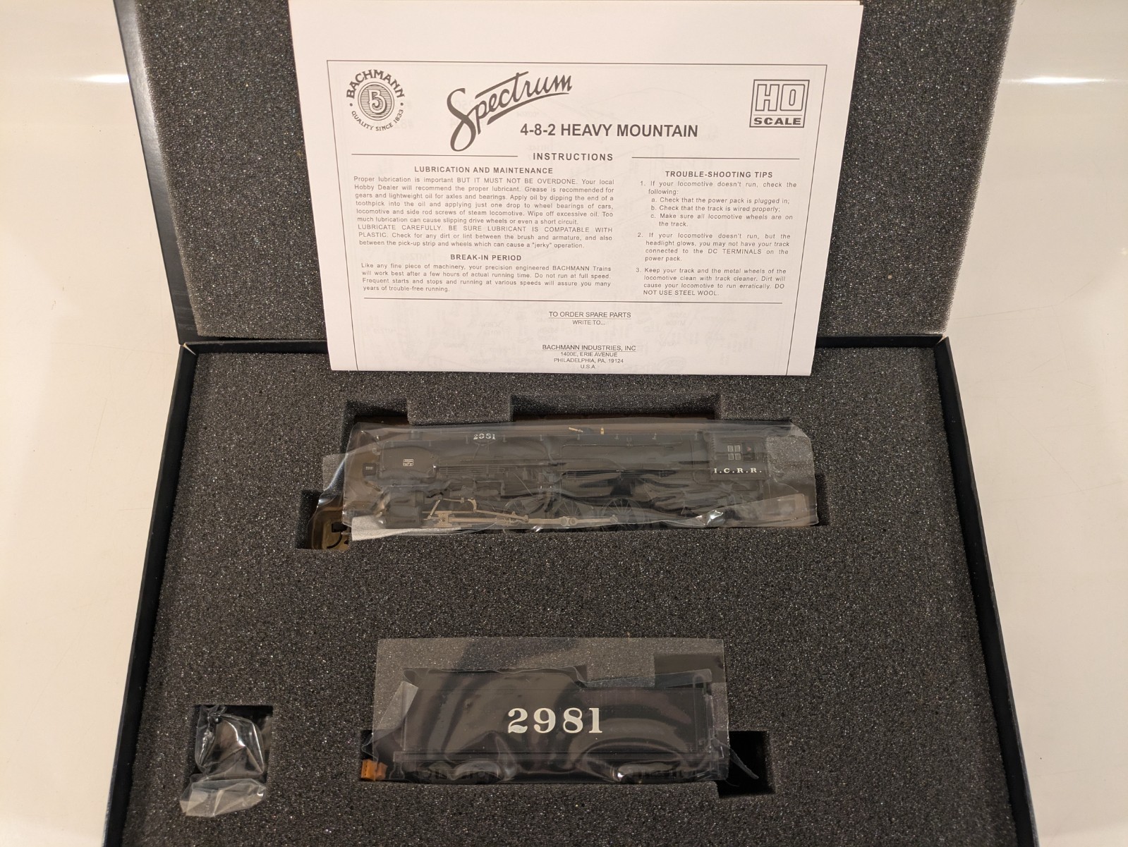 HO USRA 4-8-2 w/ Tender Heavy Mountain Illinois Central DCC Ready NIB NOS #82506