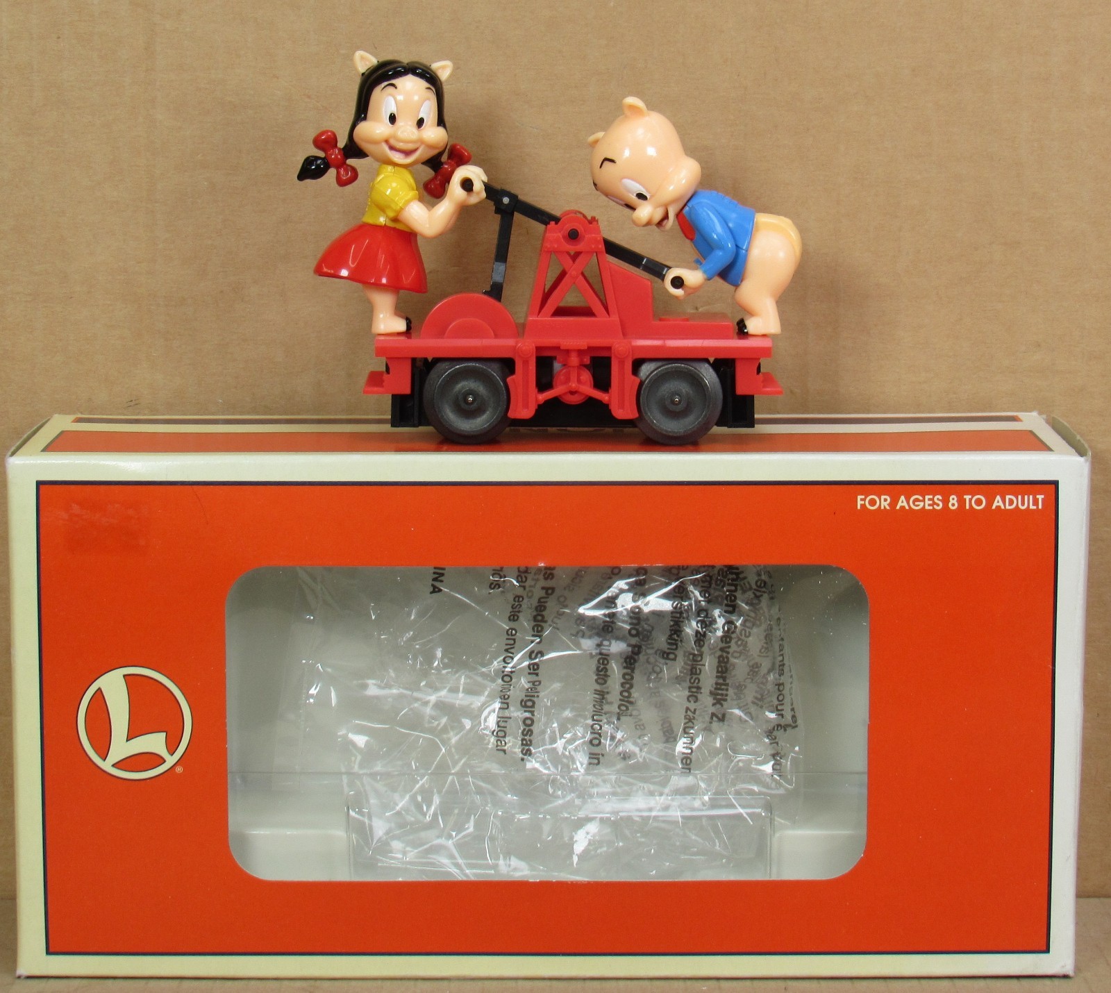 Lionel 18434 Looney Tunes – Porky and Petunia Handcar O-Gauge NOS