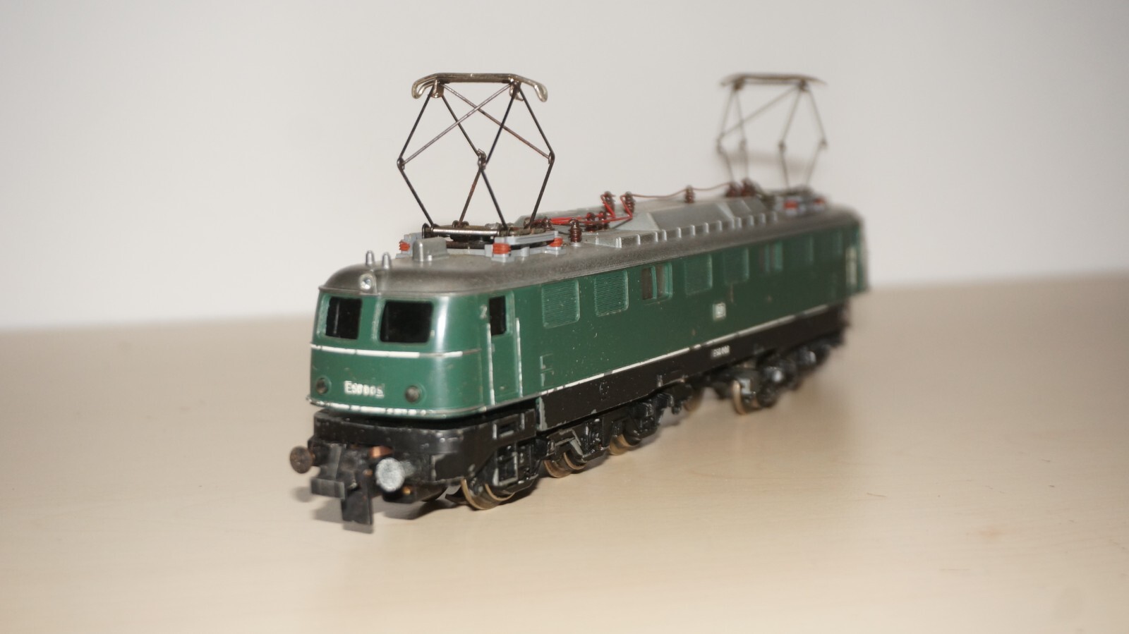Rf37] Trix Express H0 233 – E 50 (Single-Engine) DB 50 009, Green, OVP