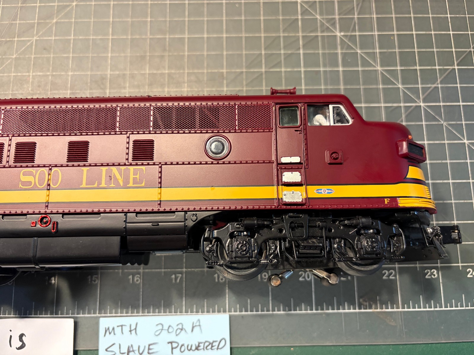 MTH O Train SOO F3 DIESEL 202A SLAVE POWER LOCOMOTIVE from ABA 20-20404-1 Set A