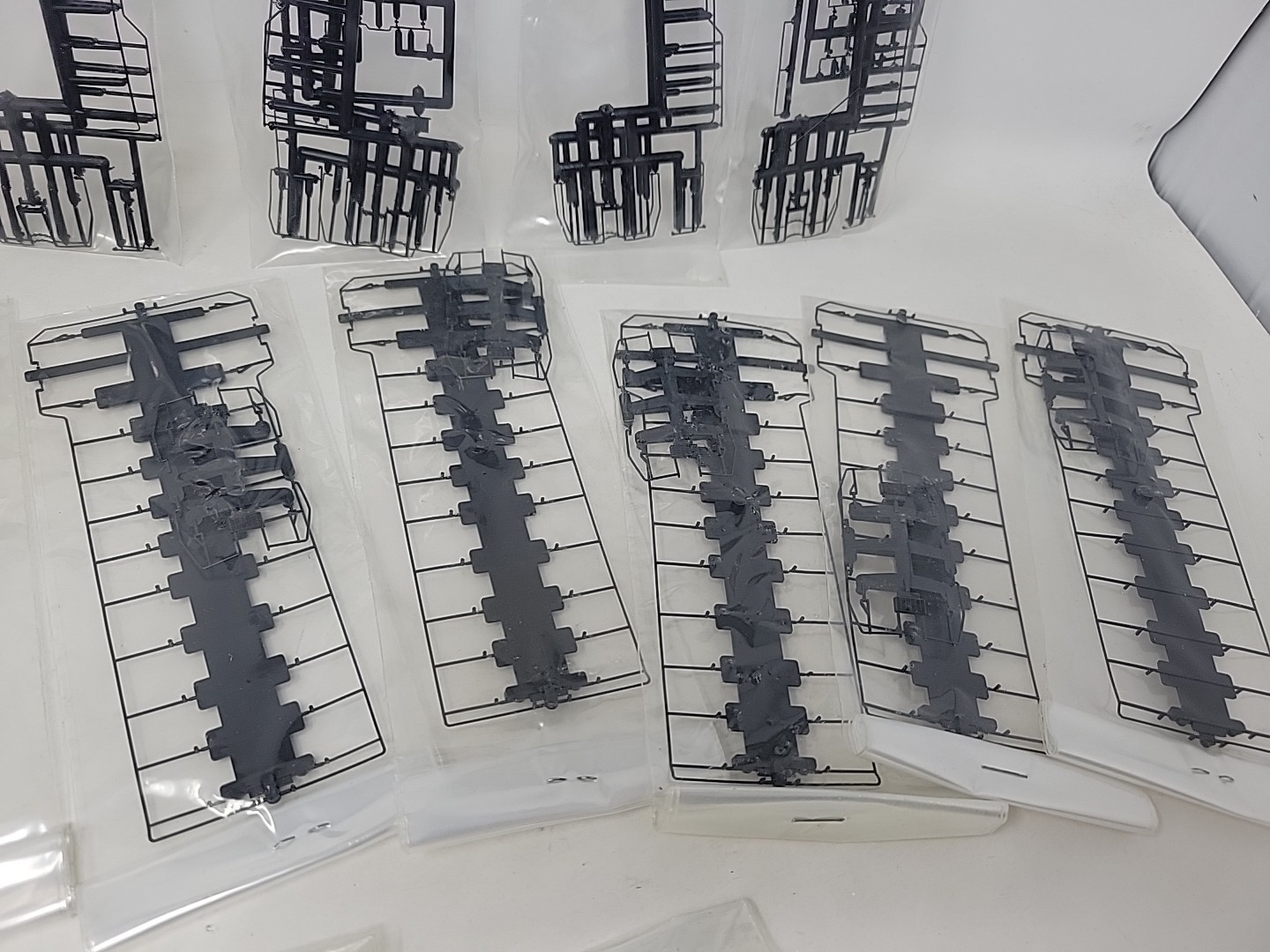 Lot of 18 HO Scale Locomotive Handrail Kits, Brand Unknown