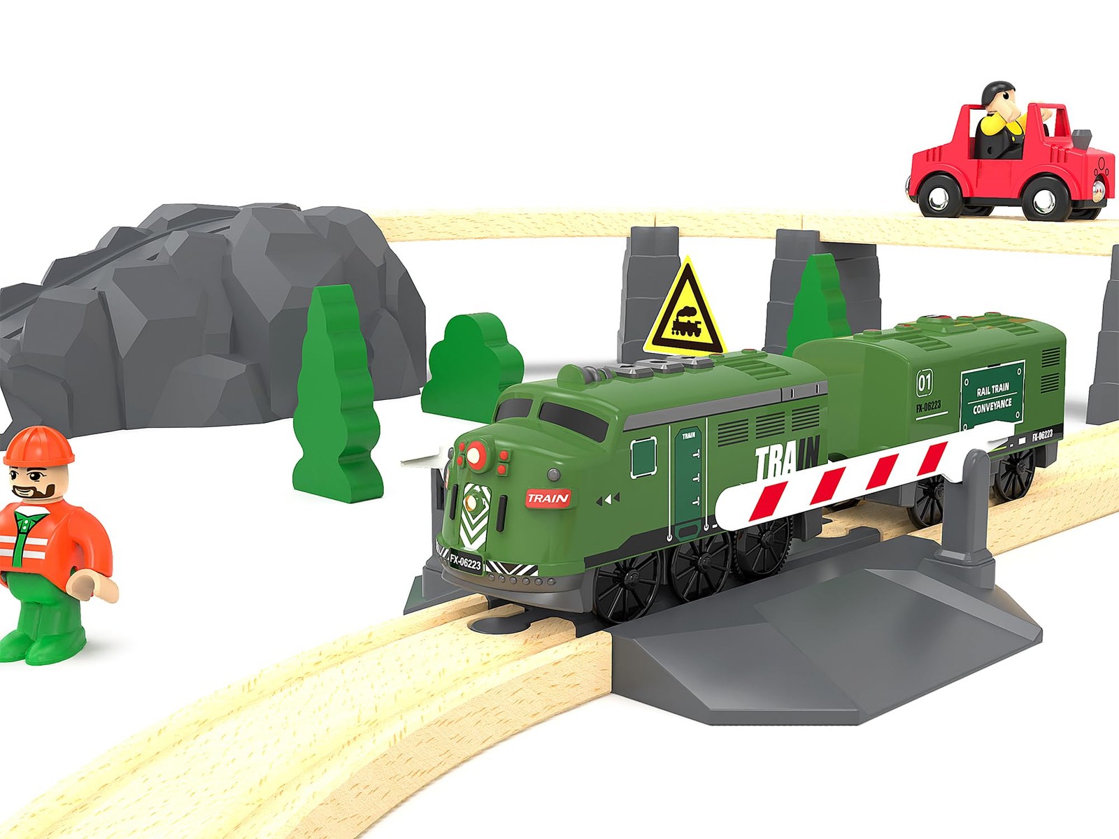 Train Toy Remote 4.3 inches (L) x 4.1 (W) x 2.8 (H), Green