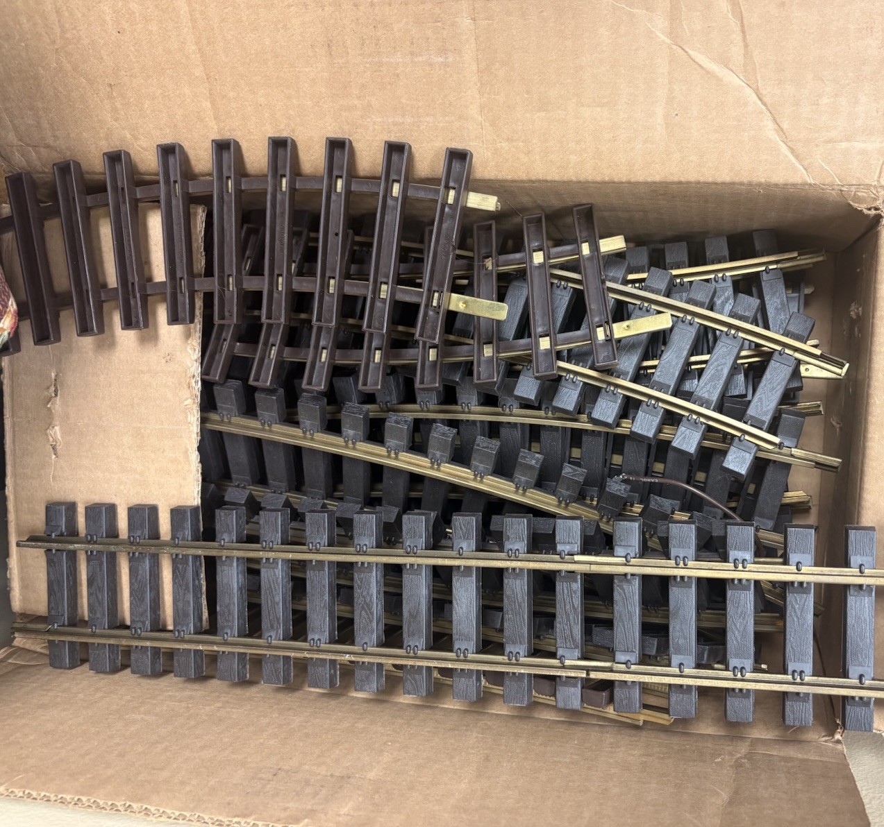 Kalamazoo Toy Train Works G Gauge Lot w/box of track
