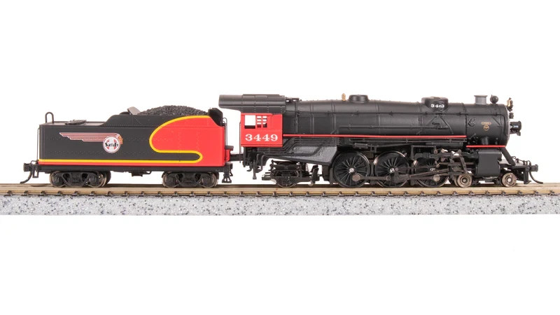 7982 Heavy Pacific 4-6-2, ATSF 3449, Warbonnet Fantasy Scheme, Paragon4 Sound/DC