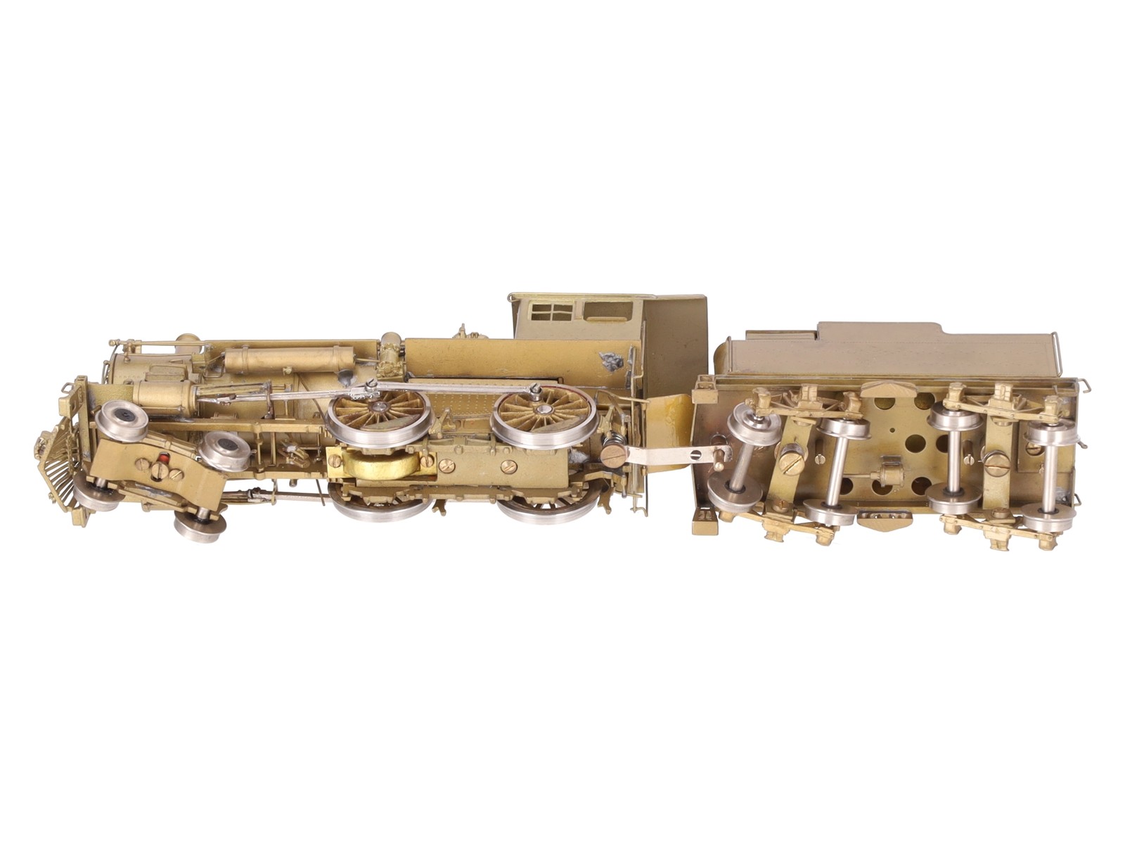 Pacific Fast Mail HO BRASS B&M 4-4-0 A-41F Steam Locomotive & Tender- Unpainted