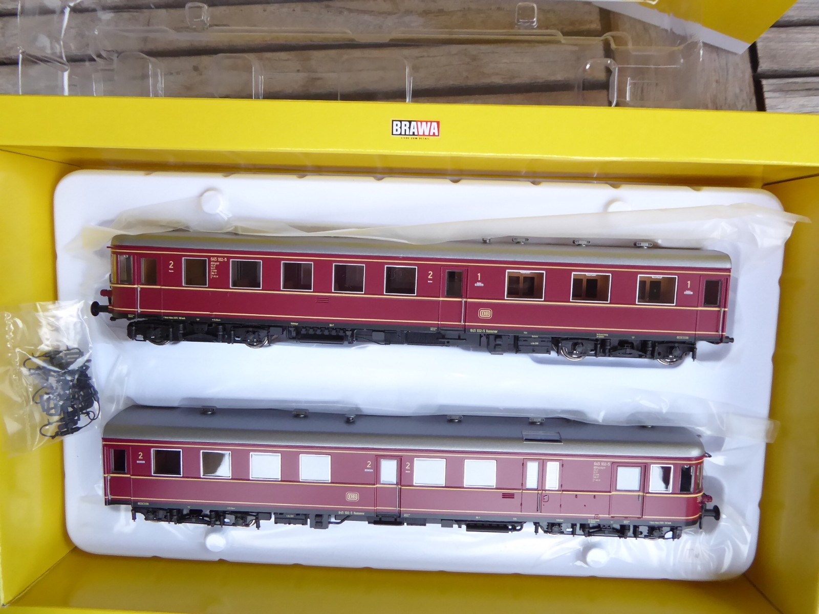 Brawa 44192 H0 2-Part Diesel Multiple Unit BR 645 Stettin DB Era 4 DSS Rare