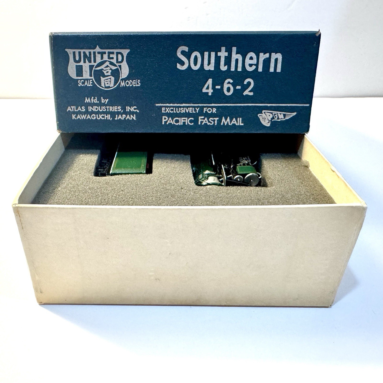HO UNITED SOUTHERN 4-6-2 BRASS LOCO No. 1396 PACIFIC FAST MAIL PAINTED VINTAGE