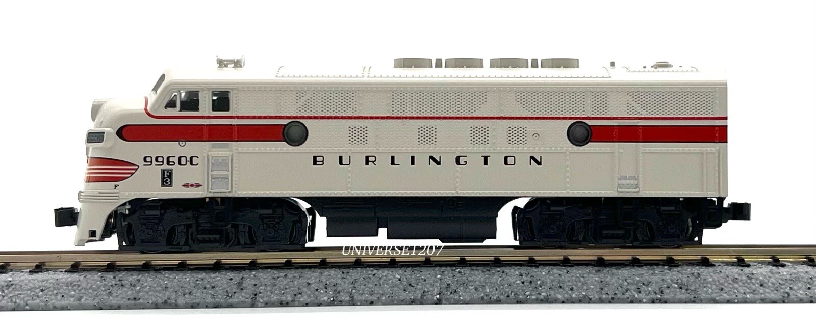 N Scale Kato 176-1314 F3A Chicago Burlington & Quincy #9960C CB&Q Diesel Engine