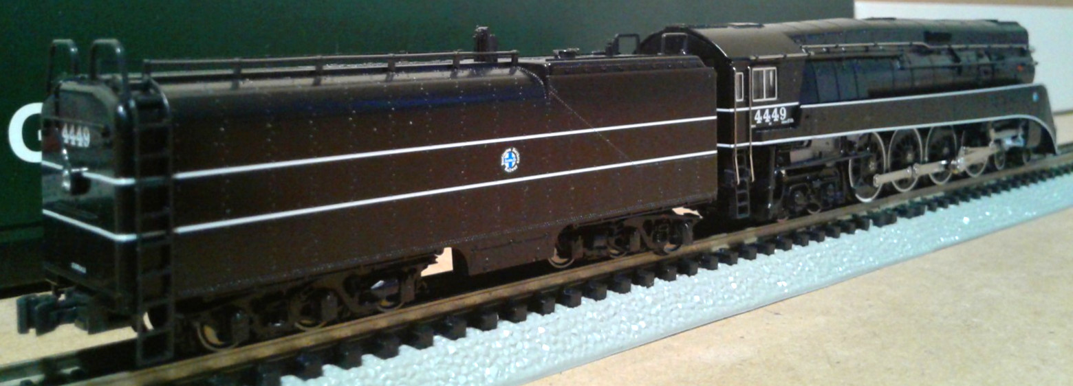 N SCALE KATO 4-8-4 GS-4 BURLINGTON NORTHERN SANTA FE BNSF BLACK #4449 126-0312