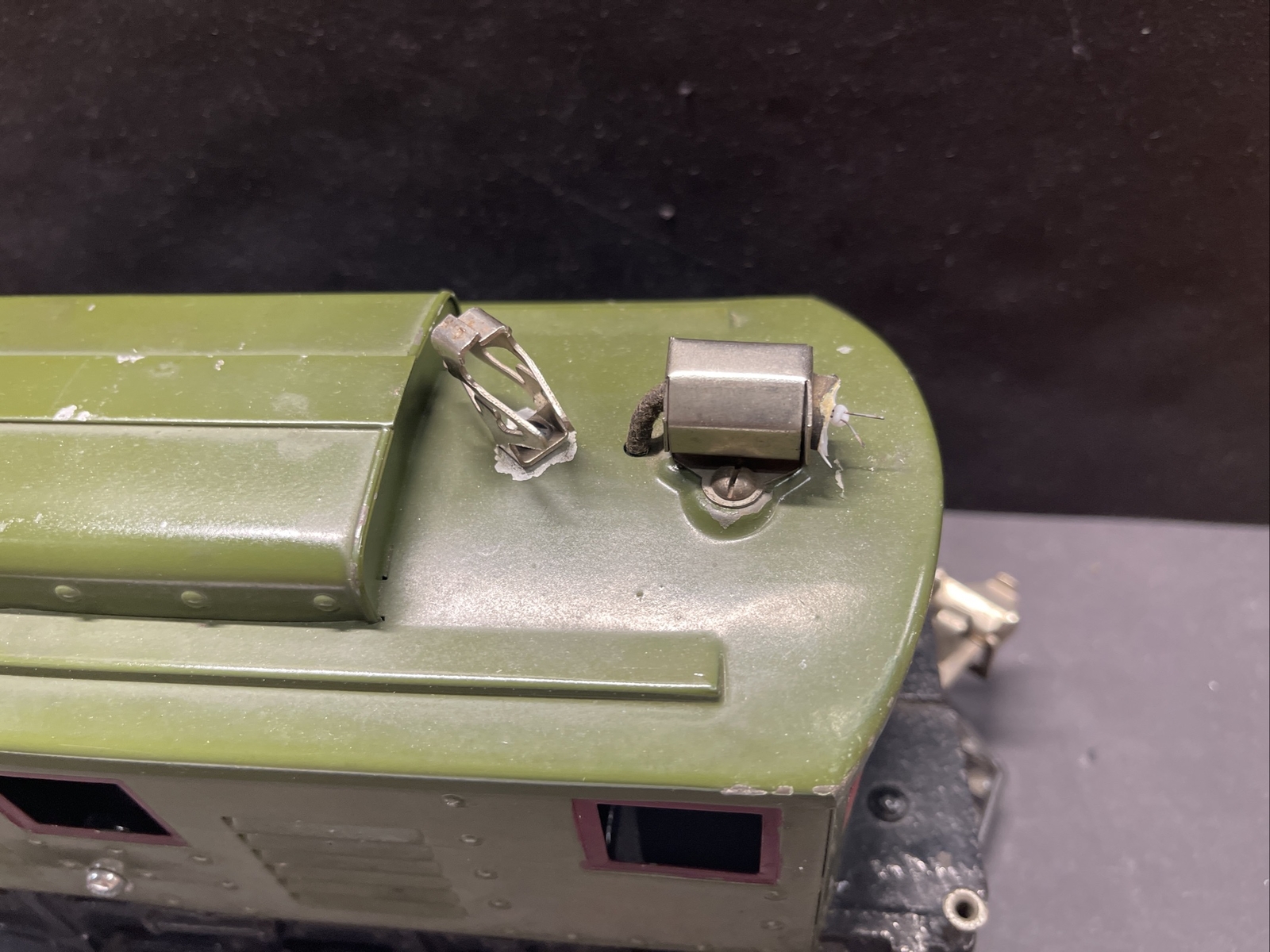 Ives Railway Line Electric Locomotive 3235 Standard Gauge Olive Green