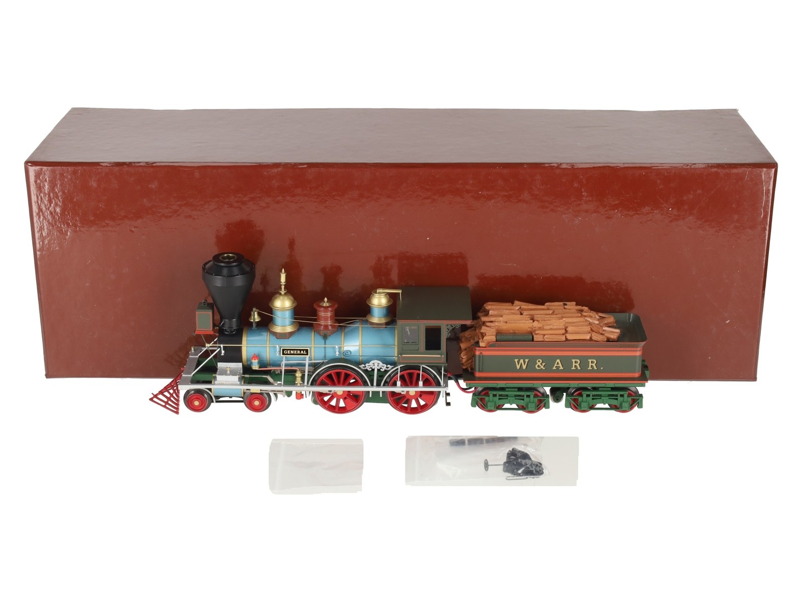 SMR Trains O BRASS W.A.R.R. “The General” 1862 4-4-0 Steam Loco (3-Rail) LN/Box