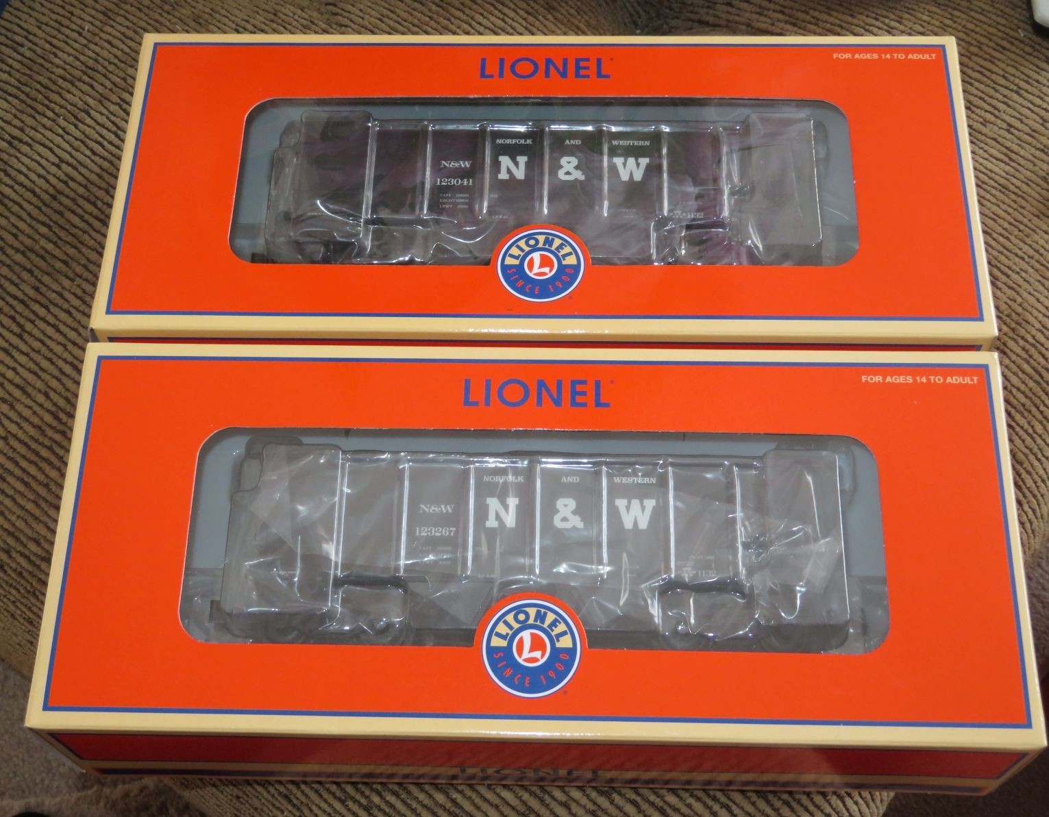 LIONEL 2226930 Norfolk & Western 2 Bay Hopper 2-Pack – NEW – NR