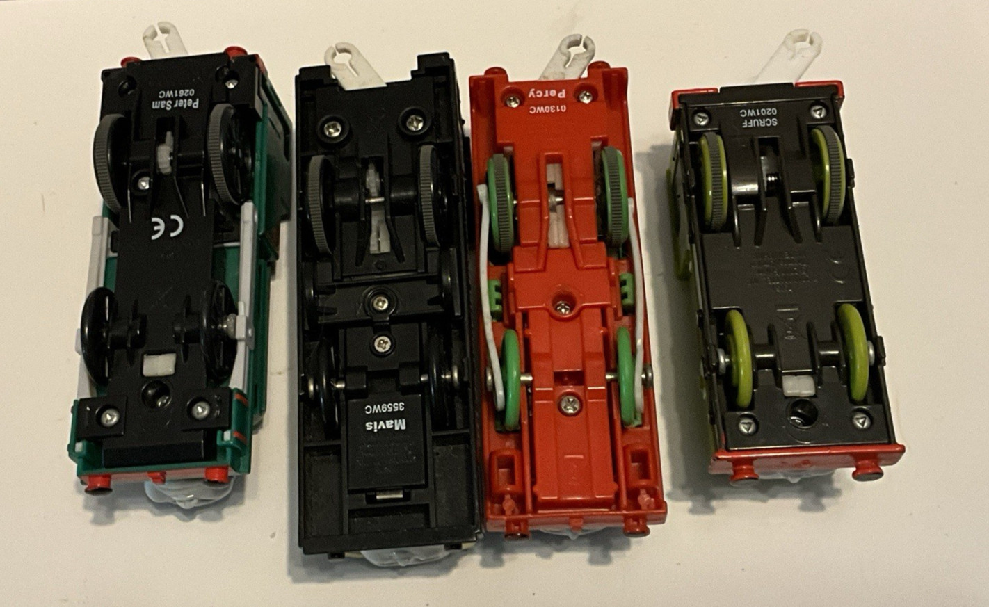 Thomas & Friends Mattel Percy Mavis Scruff Peter Sam Diecast Train Engine Pcs 4