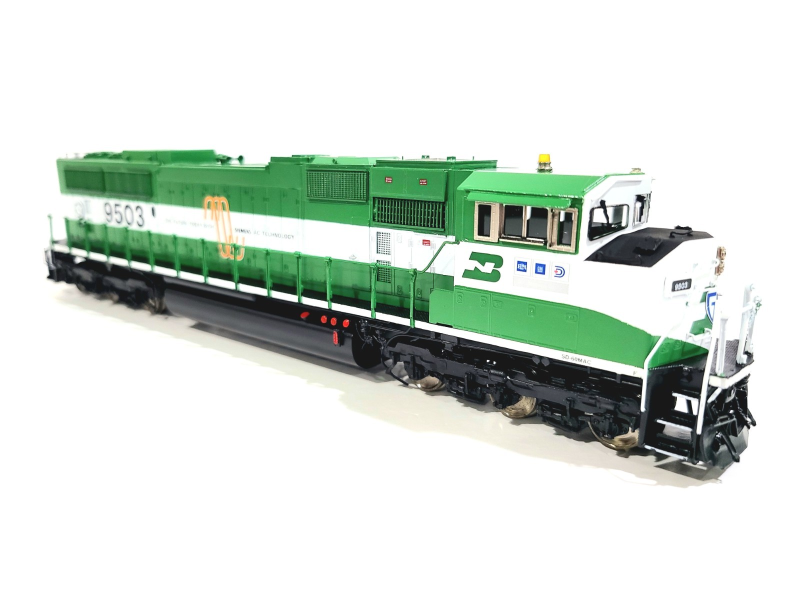 Overland OMI BN EMD SD60MAC Burlington Northern #9503 HO Brass Model #5846.1