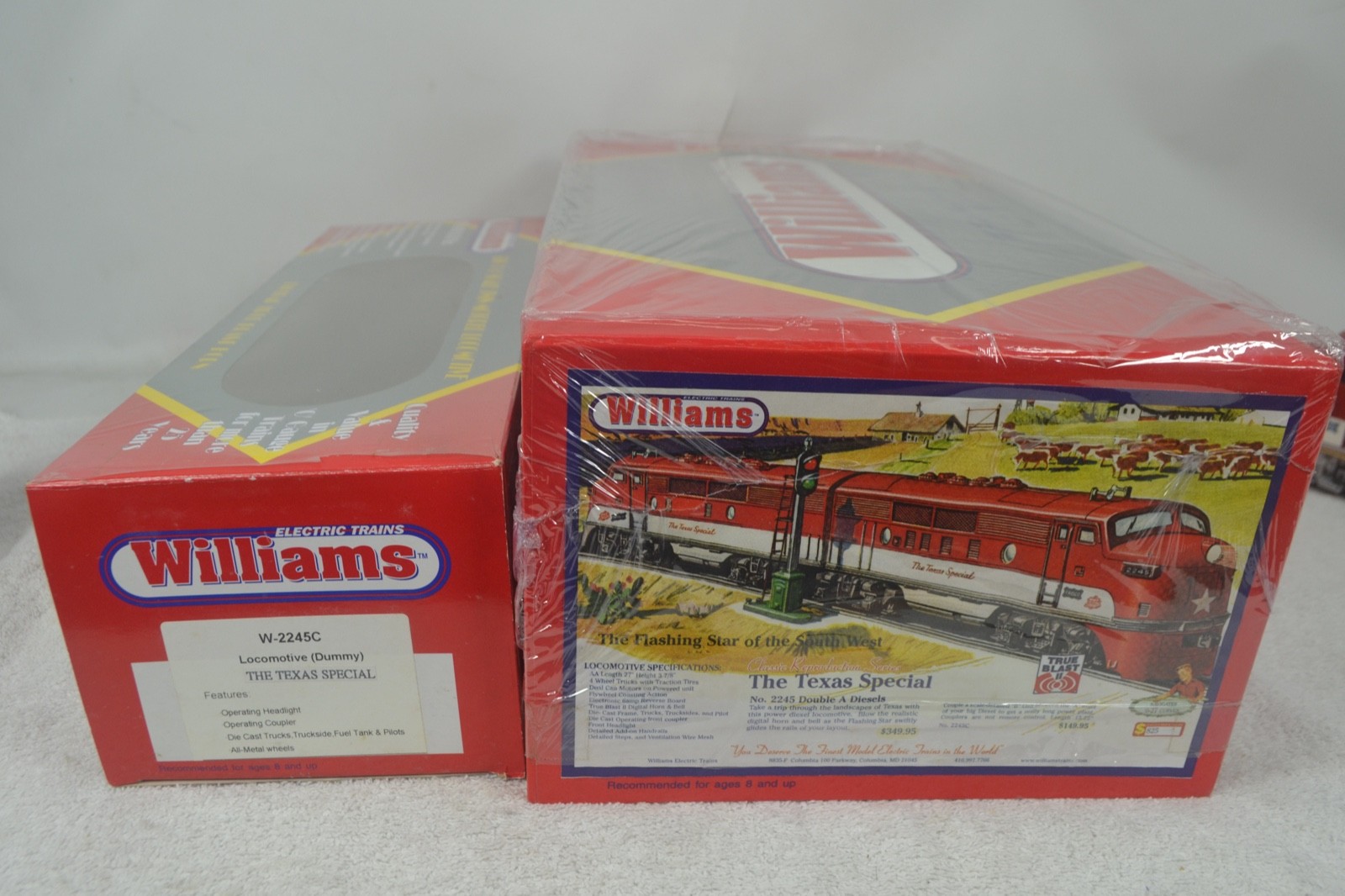 WILLIAMS O GAUGE 2245 TEXAS SPECIAL F-3 DIESEL A-B-A LN-BOXED, LIONEL REMAKE