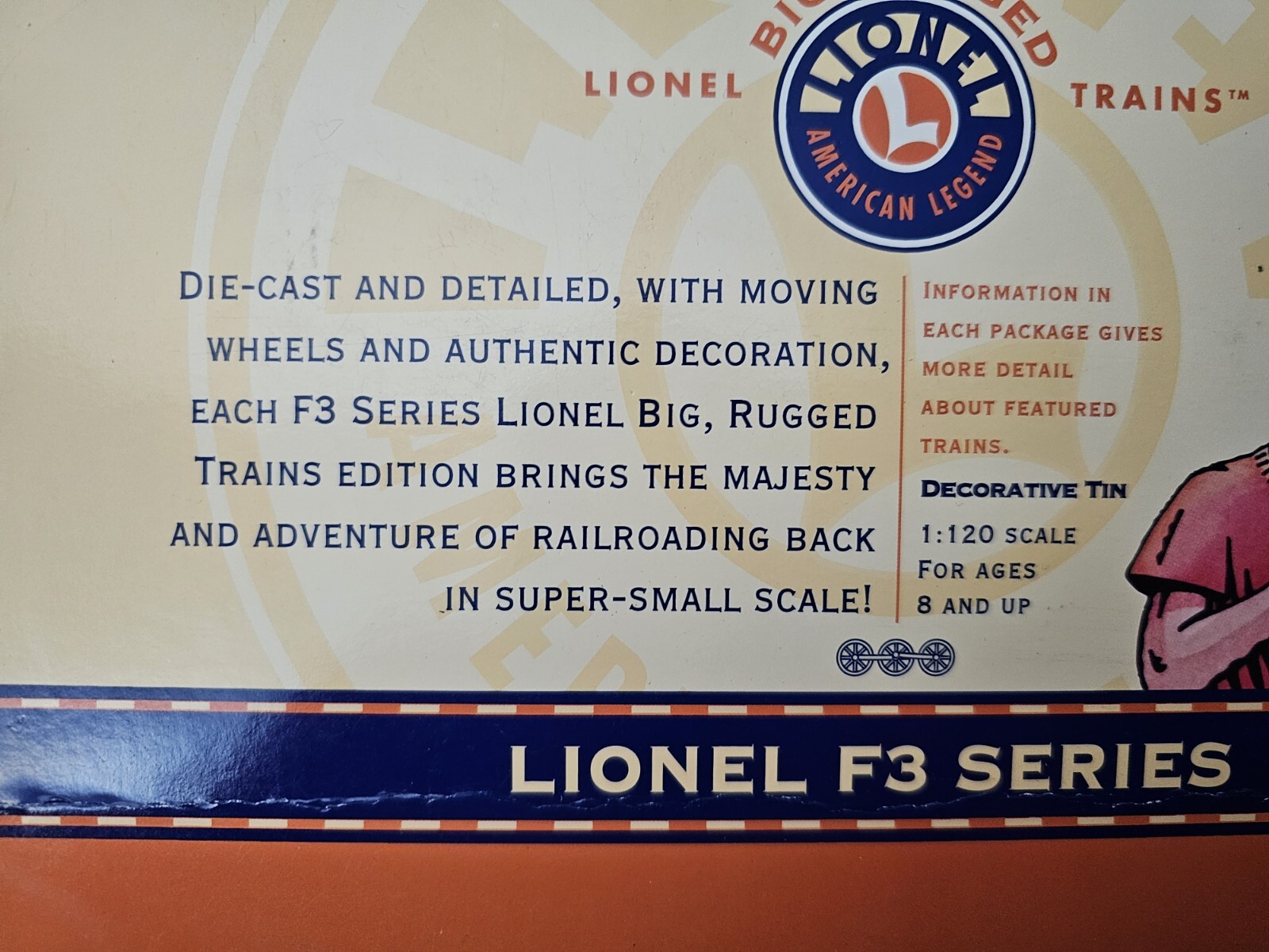 NEW LIONEL BIG RUGGED F3 SERIES BALTIMORE & OHIO 1:120 HO SCALE SERIES 1 B&O