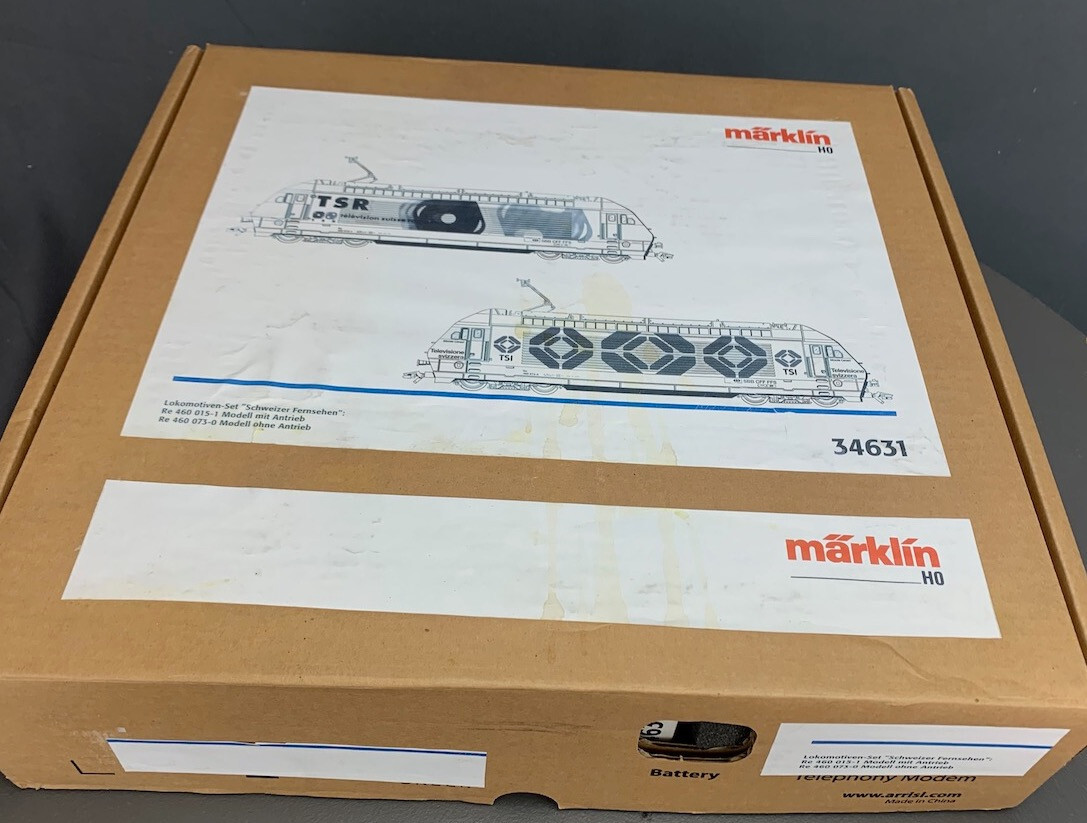 Märklin 34631 Swiss Re460 Television Electric Locomotive Only Set HO2048