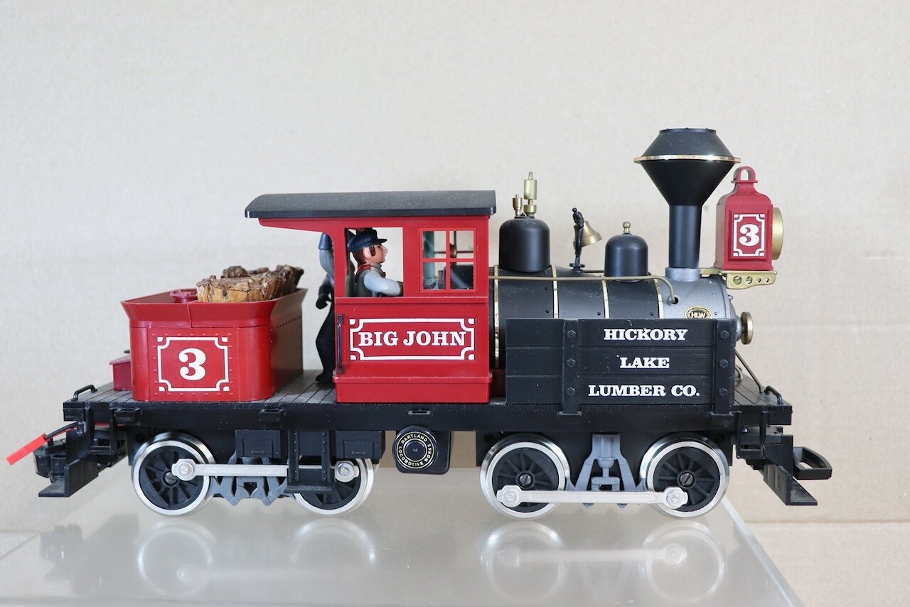 HARTLAND LOCOMOTIVE WORKS RADIO CONTROL HICKORY LAKE LUMBER 0-4-4-0 BIG JOHN of