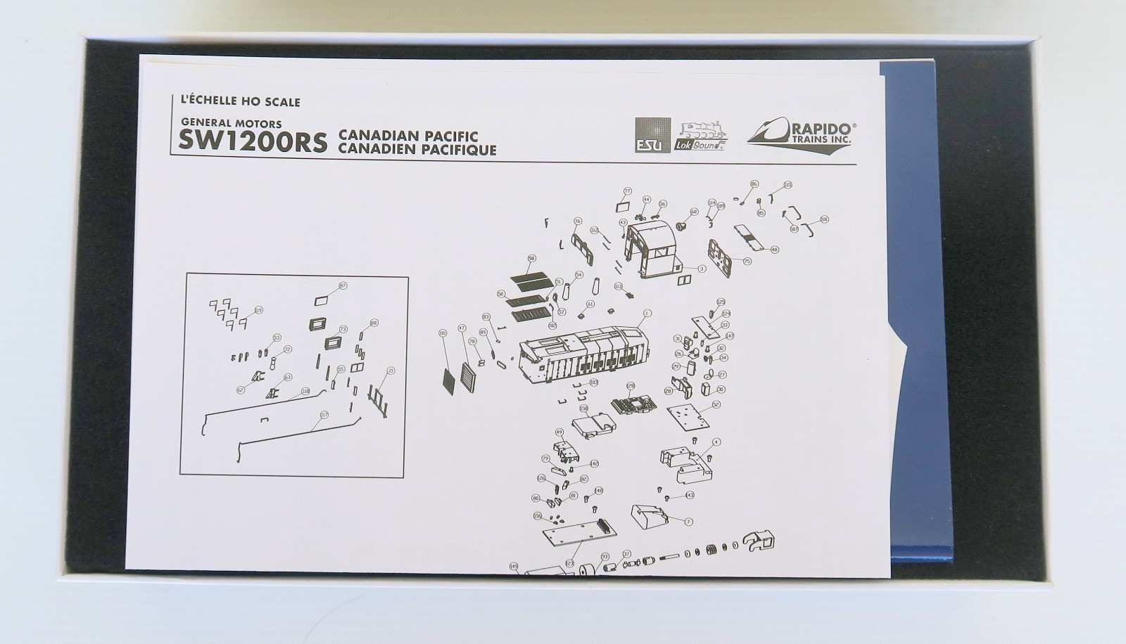 GMDD SW1200RS HO Switcher in CPR classic paint by Rapido, DCC/Sound