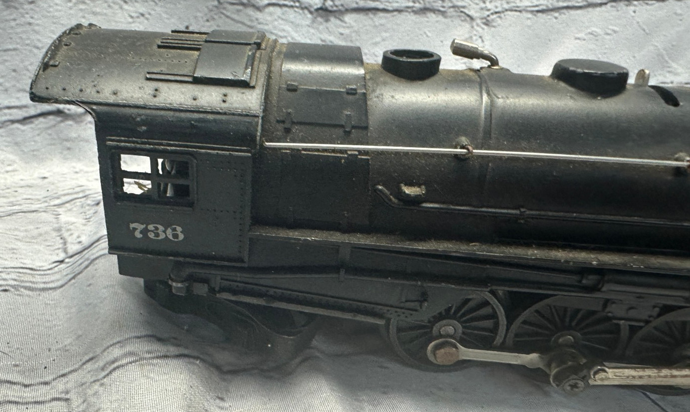 Vintag Lionel 736 Berkshire 2-8-4 Steam Locomotive Postwar O Gauge Black DieCast