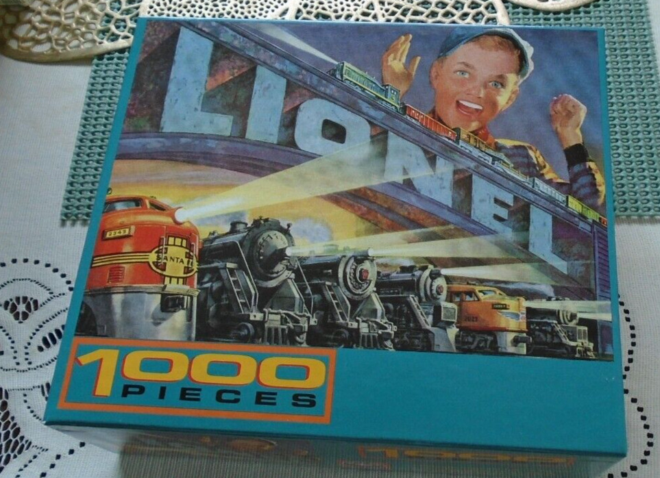 Lionel 1000 piece Puzzle in original box still sealed size 19 1/4 x 26 3/4