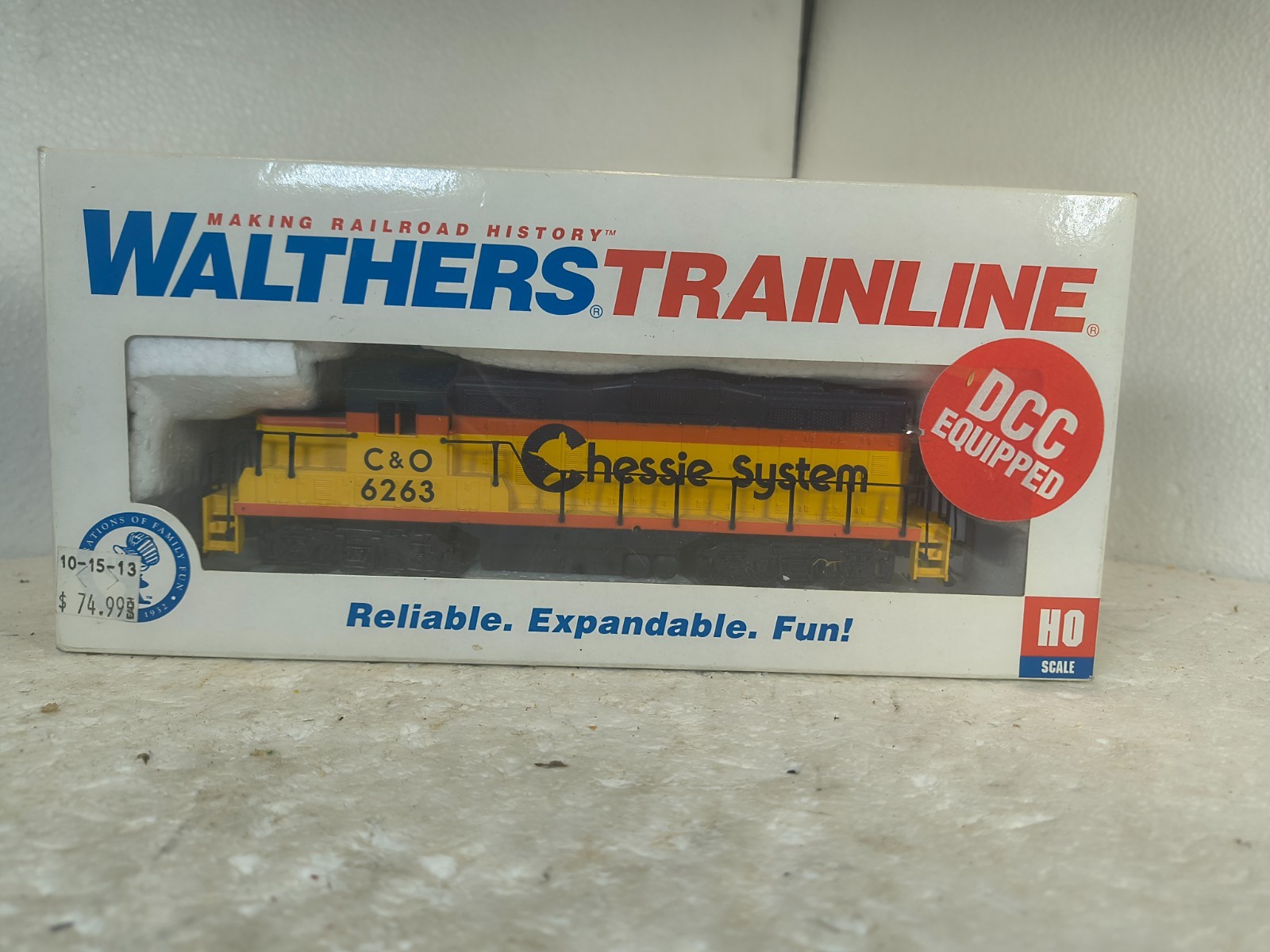 Walters Trainline HO Scale Chessie Systems C&O 6263 GP9M Locomotive 931-5100 LN