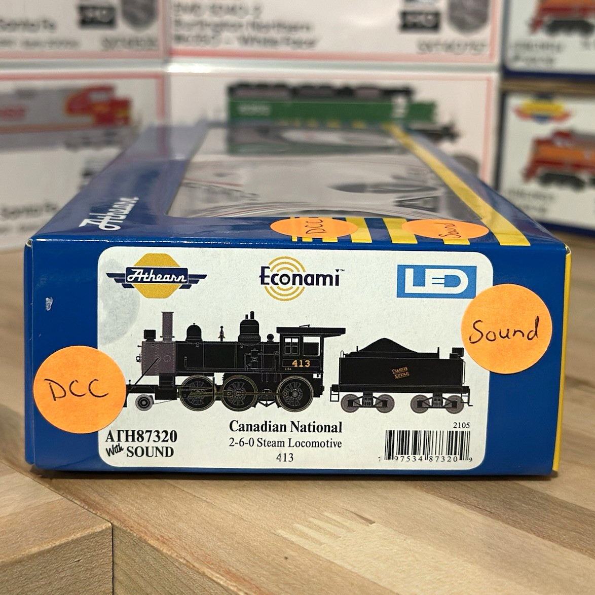 Athearn HO 2-6-0 Steam Canadian National #413 ATH87320 DCC&Sound NEW