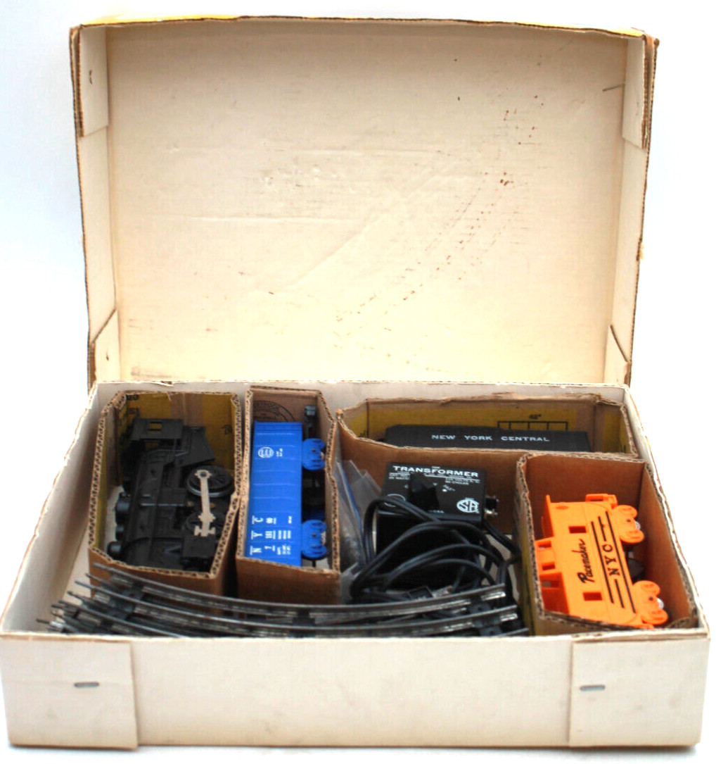 1960s Vintage MARX USA Made Toy New York NY Central TRAIN SET #4205 Boxed 25WATT