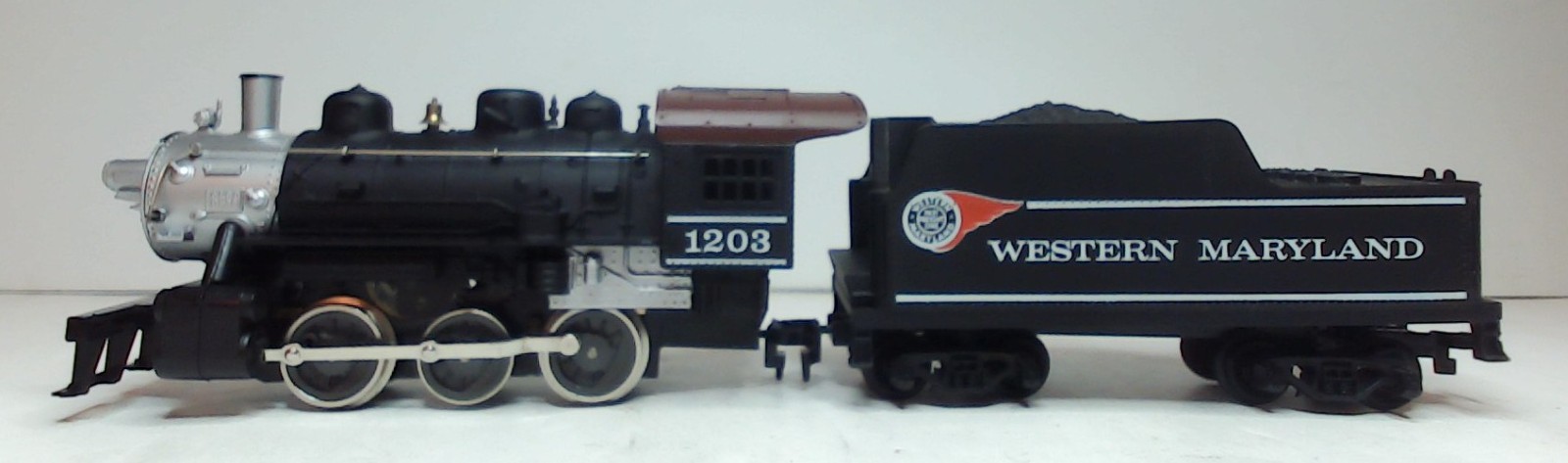 Western Maryland HO 0-6-0 Loco 1203, Tender, Boxcar, 2 Gondolas, Caboose (TG055)