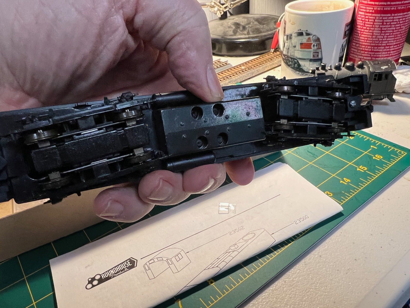Roundhouse 2399 HO Alco RS-3 Diesel Locomotive Norfolk & Western 307 complete OB