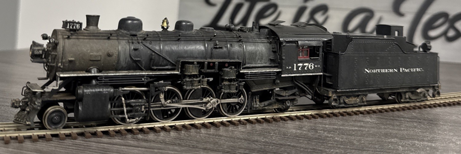 Pacific Fast Mail HO Brass Mikado Northern Pacific 2-8-2 W-1 #1776 Tested/Used!
