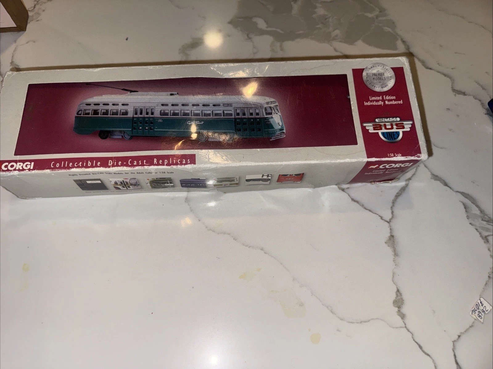 O Scale Corgi St. Louis PCC Unpowered DC Transit Cabin John/Glen Echo #1555