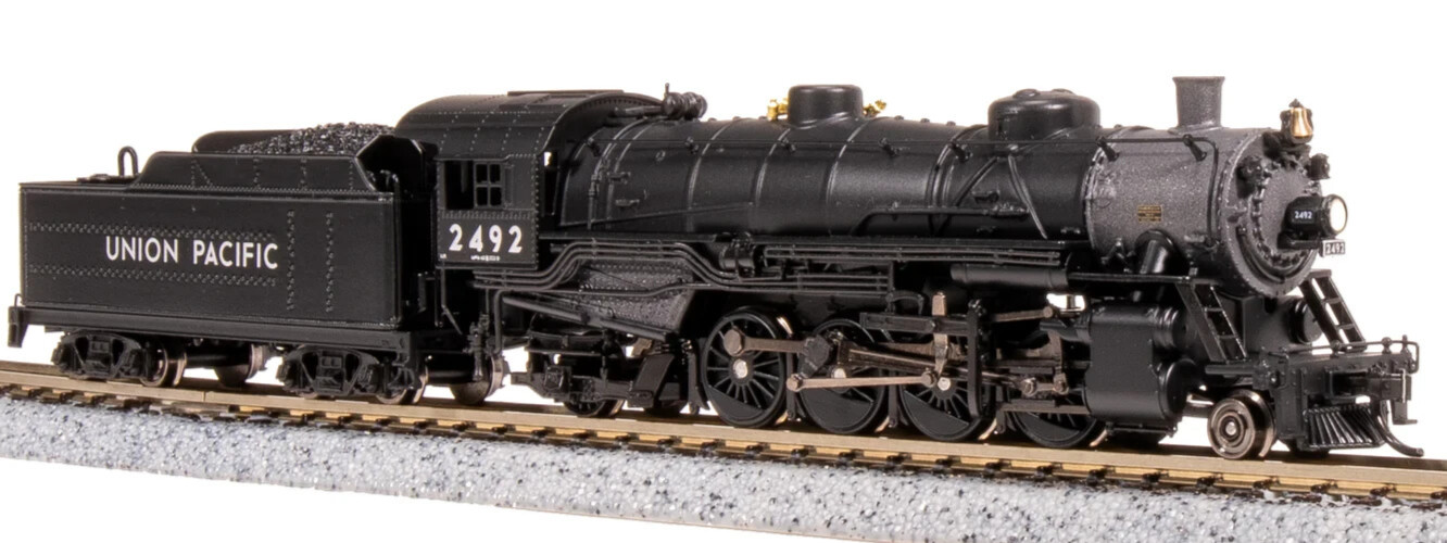 BROADWAY LIMITED 7864 N SCALE USRA Light Mikado, UP 2497, Paragon4 Sound/DC/DCC
