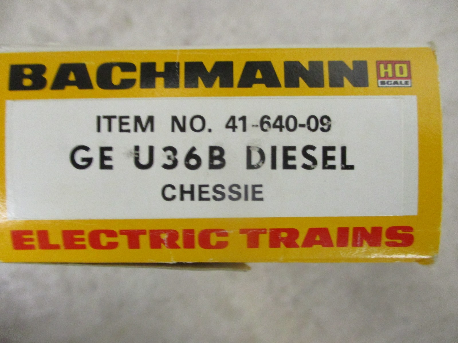 Track tested , Bachmann HO , Chessie system GE U-36B DIESEL LOCOMOTIVE
