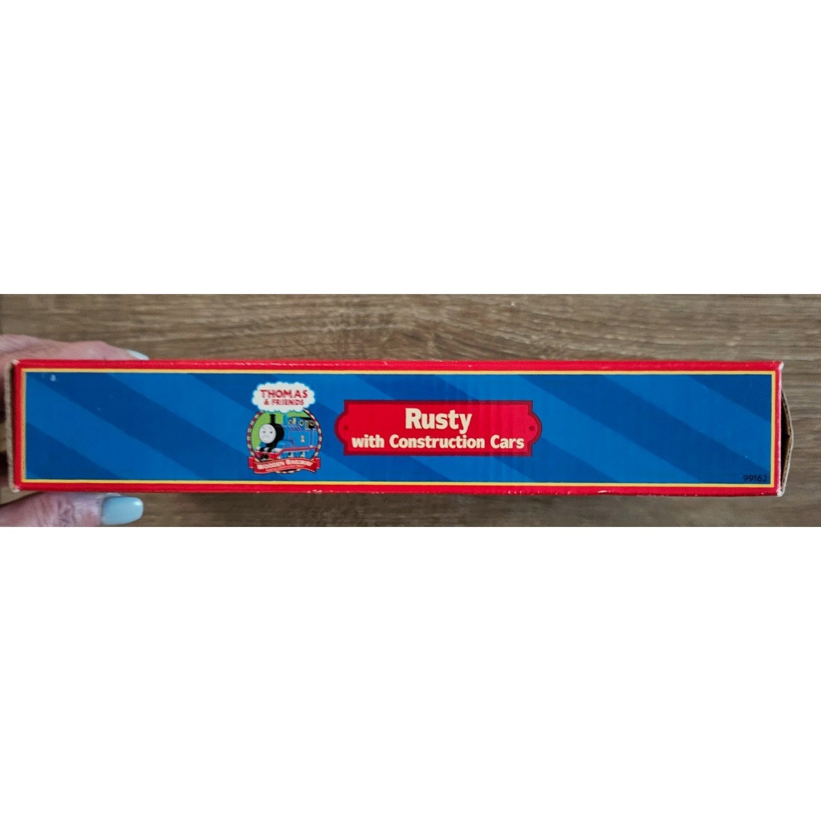 Thomas Wooden Railway Rusty with Construction Cars Train Set NIB 99162 Vintage