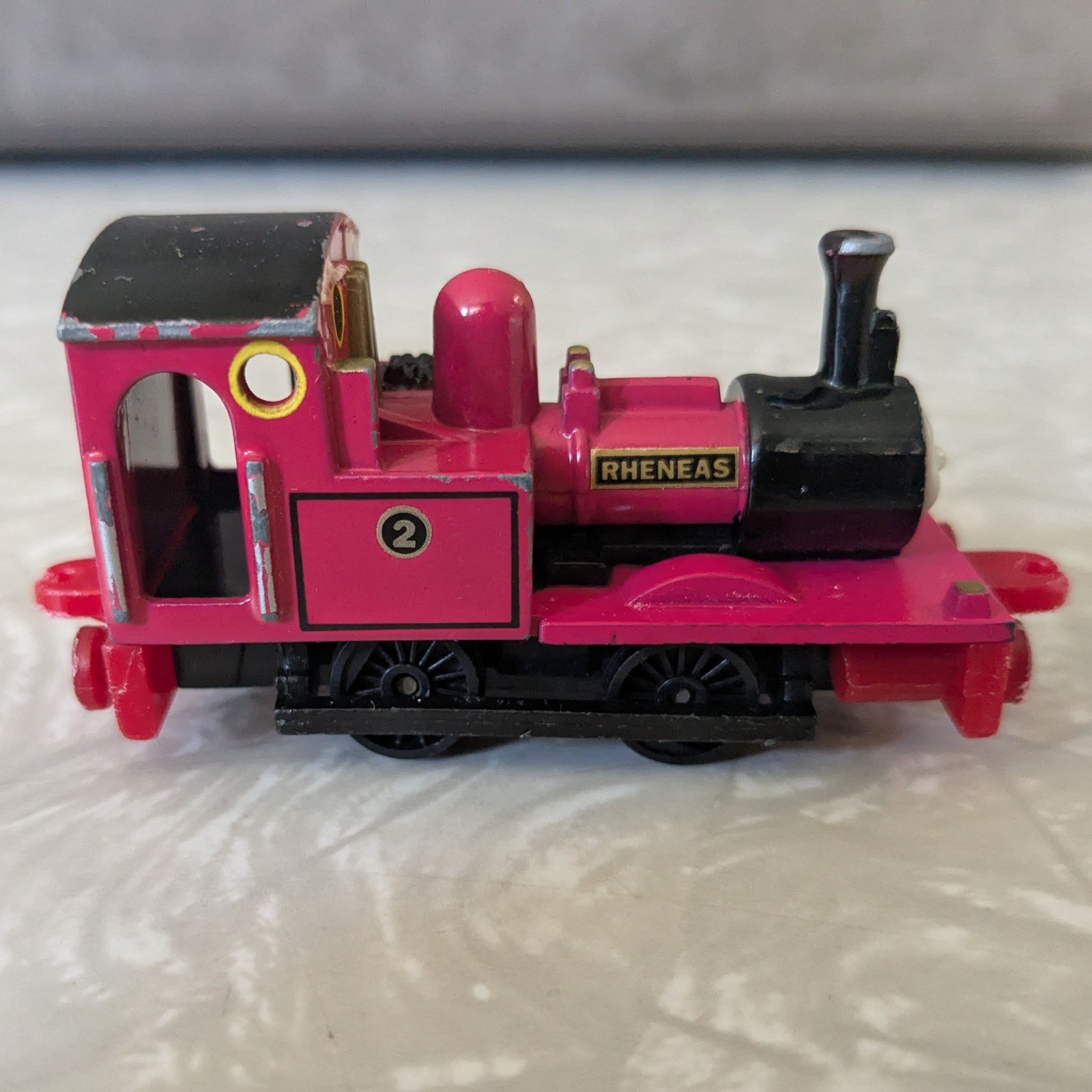 ERTL Thomas & Friends Rheneas Diecast Metal Train Engine Red No 2 Vintage 1996