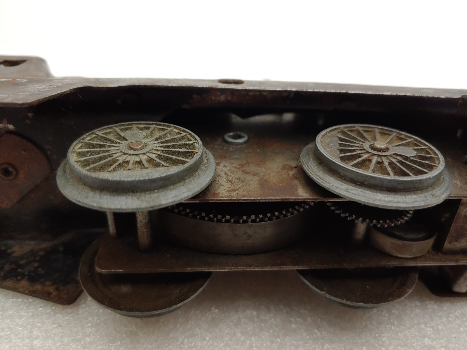 Marx Trains O Gauge Tinplate Wind-Up Steam Locomotive Engine Tested Works No Key
