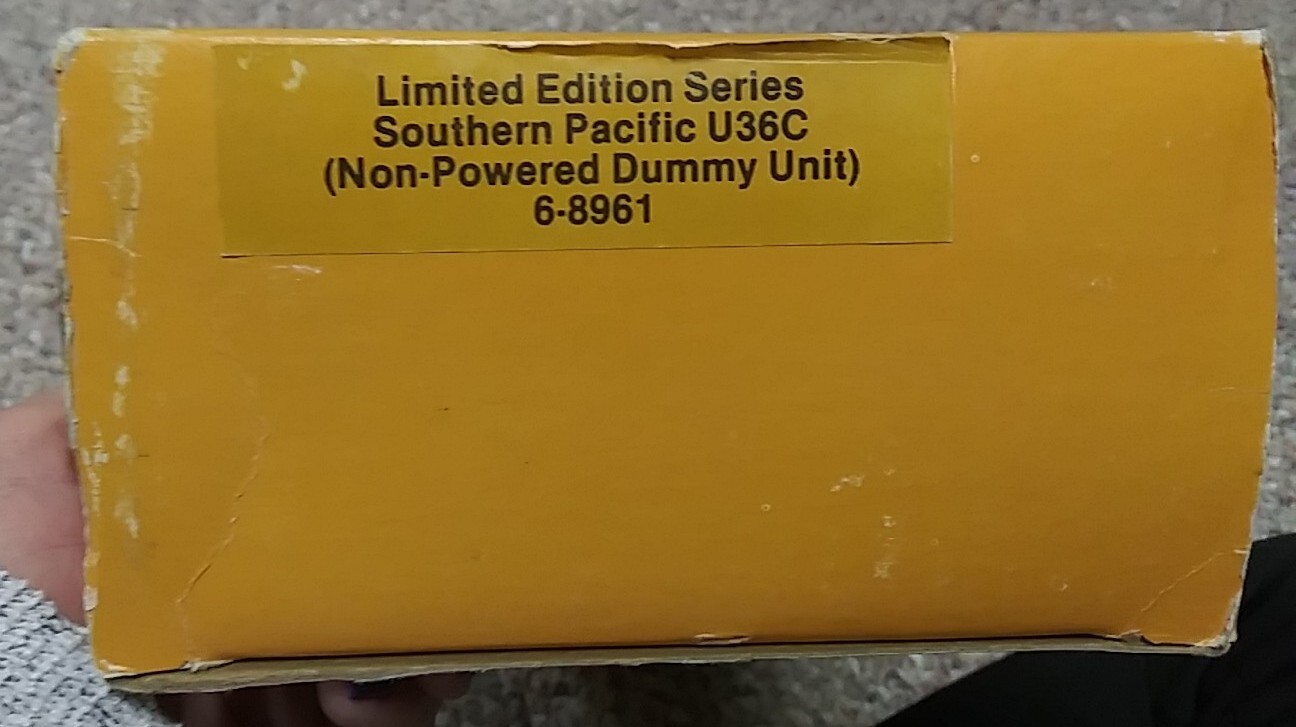 LIONEL #8961 SOUTHERN PACIFIC U36C DIESEL DUMMY UNIT – 1979 – IN BOX