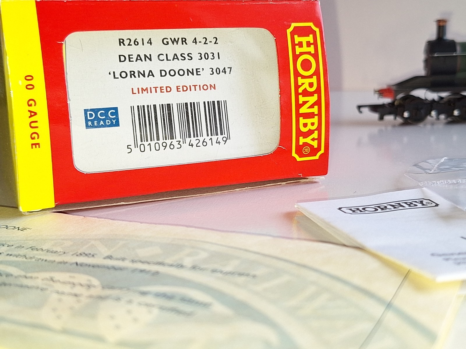 Hornby R2614 DCC Ready. GWR Lorna Doone Ltd Ed Loco. Mint, Unused.OO Scale.Boxed