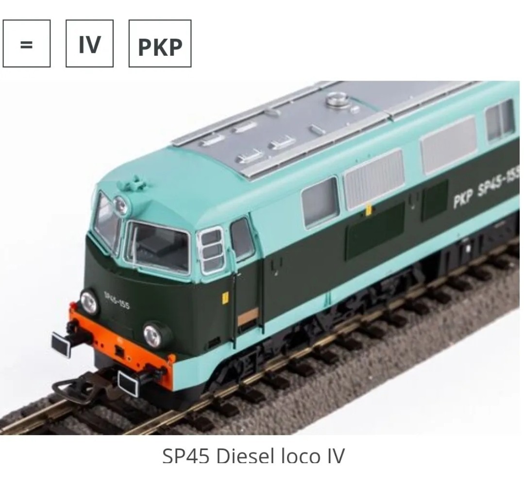 Piko PKP SP45 Diesel Locomotive 96311 HO Scale DCC Ready