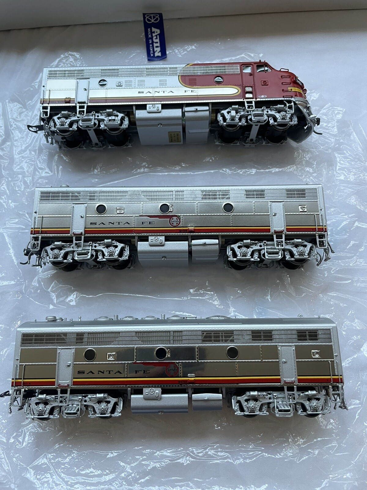 HO Brass Model-OMI 6490.1 AT&SF Santa Fe F7 A-B-B Set #3 # 340 A-B-L-F/P Mint