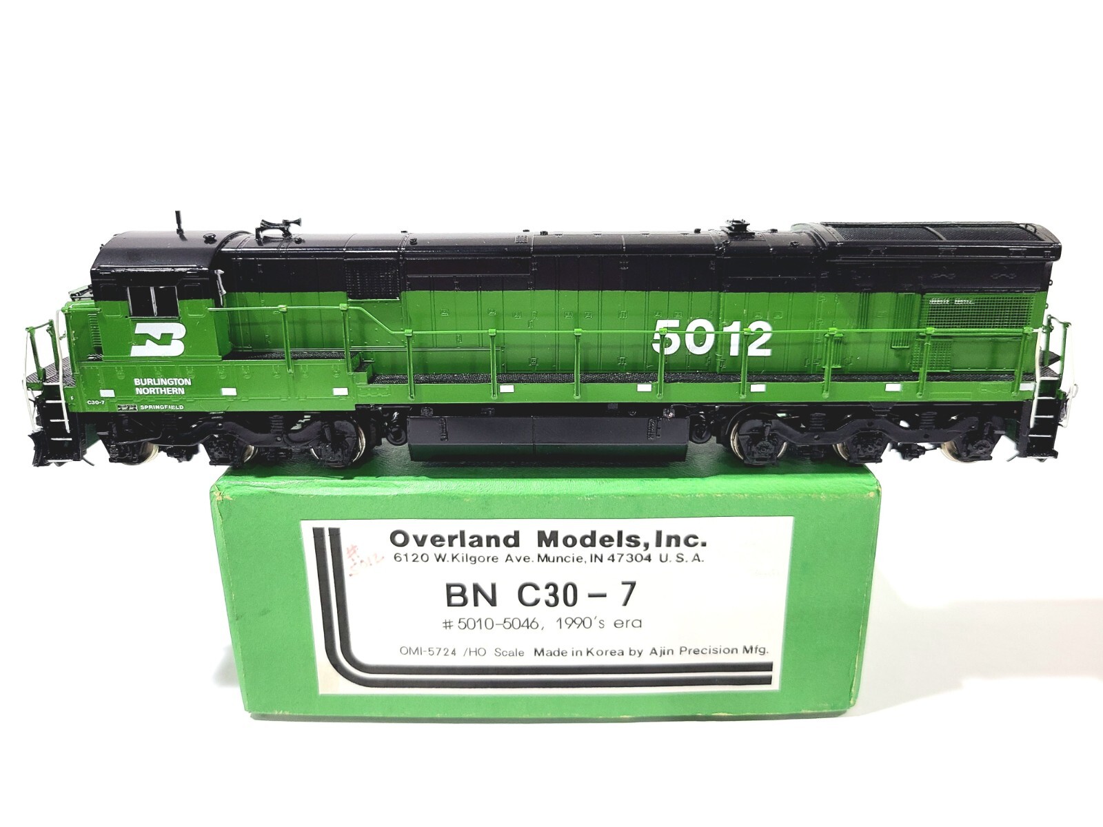 Overland OMI BN GE C30-7 Burlington Northern #5012 HO Brass Model #5724 CP