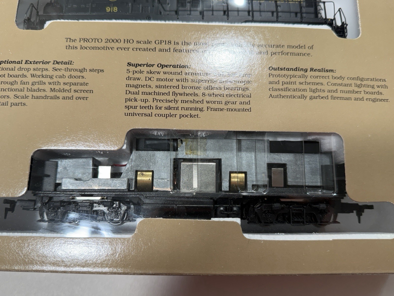 Vintage NOS Proto 2000 GP18 Norfolk & Western High Nose Dynamic Brakes Unopened