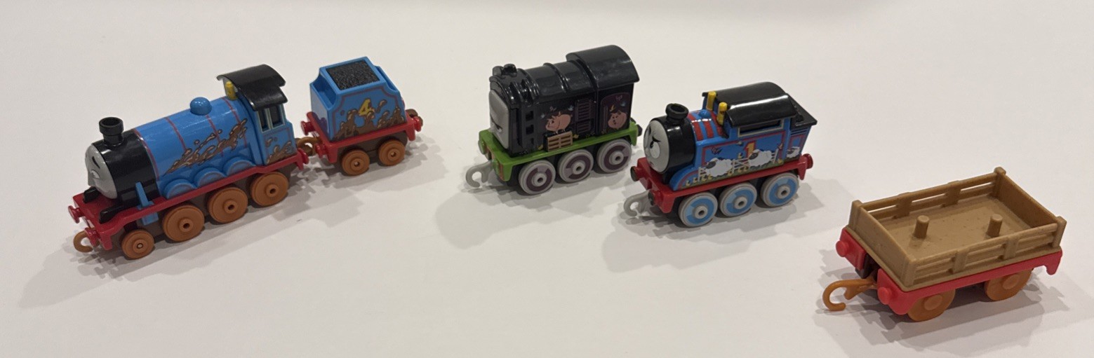 Set of 3 Thomas & Friends Train Engines 2021 by Mattel – Gordon, Thomas, Diesel